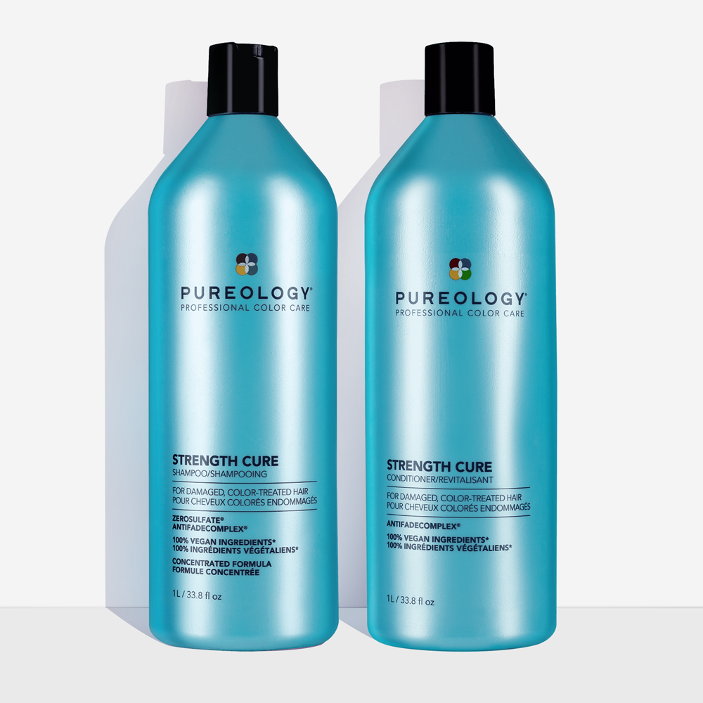 Pureology Strength Cure Shampoo and Conditioner Duo, Size 1L/33.8 fl oz