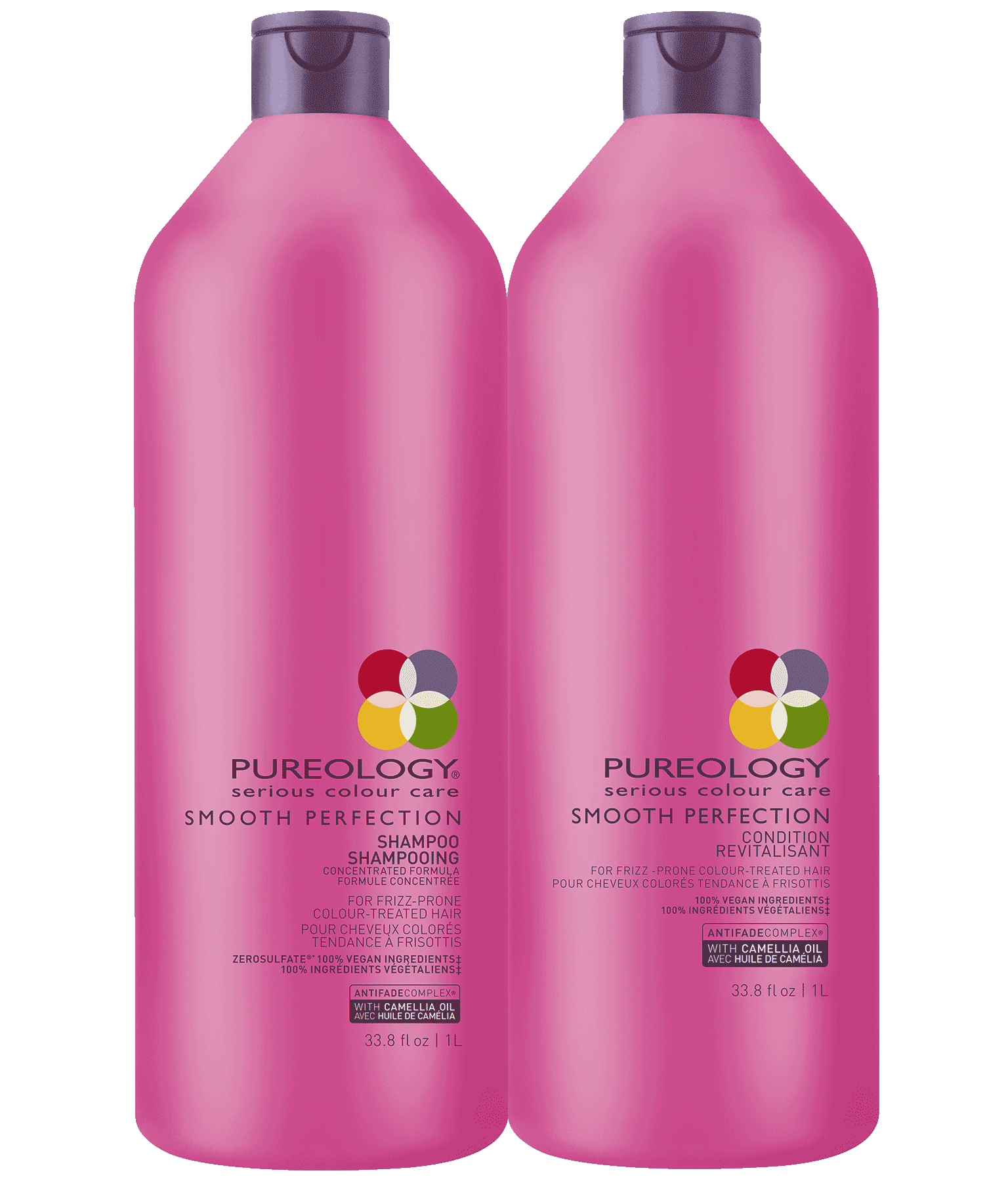 Smooth Perfection AntiFrizz Shampoo & Conditioner Liter Pureology