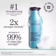Pureology Strength Cure Conditioner benefits: repairs damaged hair. #1 strengthening shampoo & conditioner in the US.