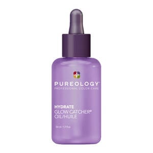Pureology Hydrate Glow Catcher Hair Oil - lightweight vegan shine serum for damaged color-treated hair