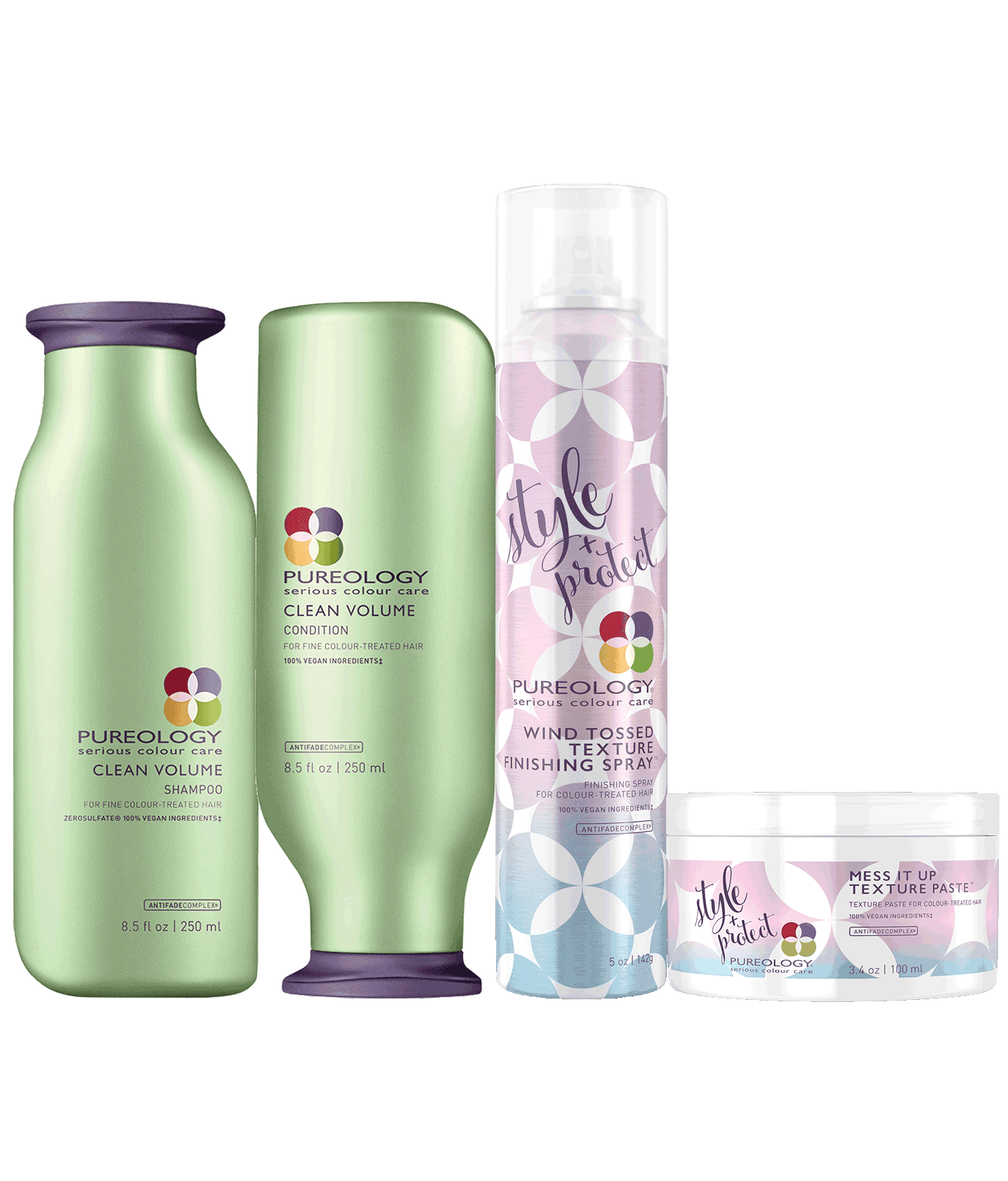 Pureology Wind-Tossed Texturizing Hair Product Set for Color-Treated Hair