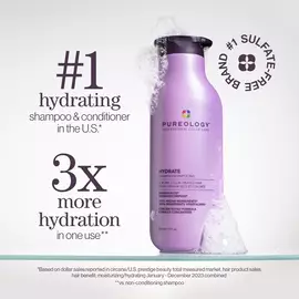 Pureology Hydrate benefits - deep conditioning, color protection, and damaged hair repair for salon-quality results