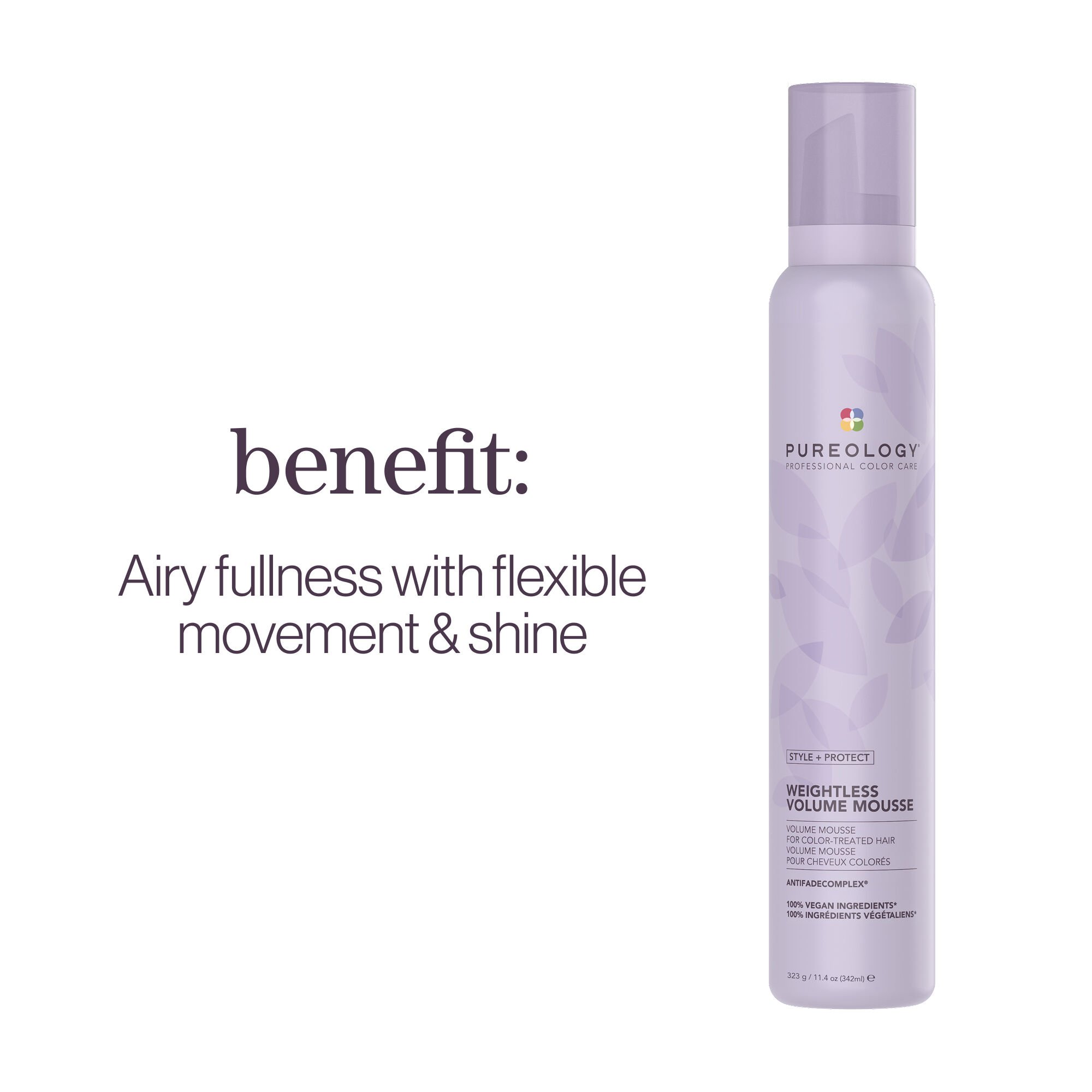 Espuma acondicionadora Style + Protect para volumen ligero