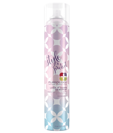 Lock It Down Strong Hold Hairspray With Olive Oil For Hair Pureology