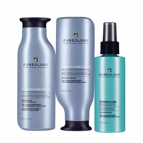 Strength Cure Blonde Toning & Brightening Hair Care Set