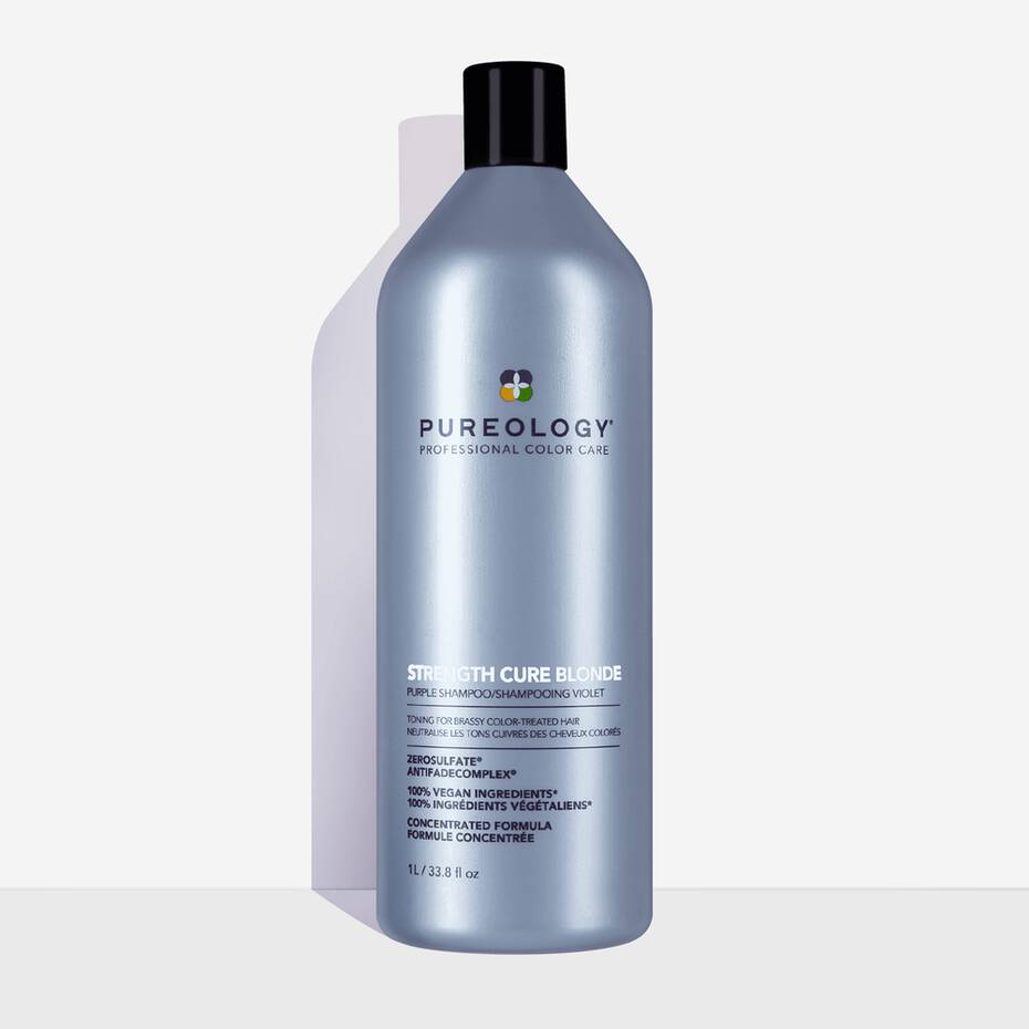 Strength Cure Blonde Purple Shampoo for Blonde Hair Pureology