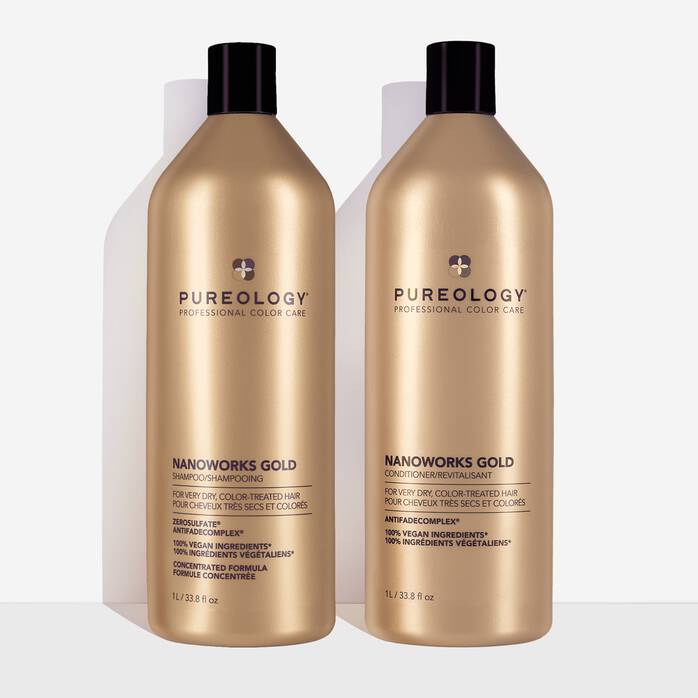 Nanoworks Gold Shampoo & Conditioner Duo For Dull, Very Dry Hair