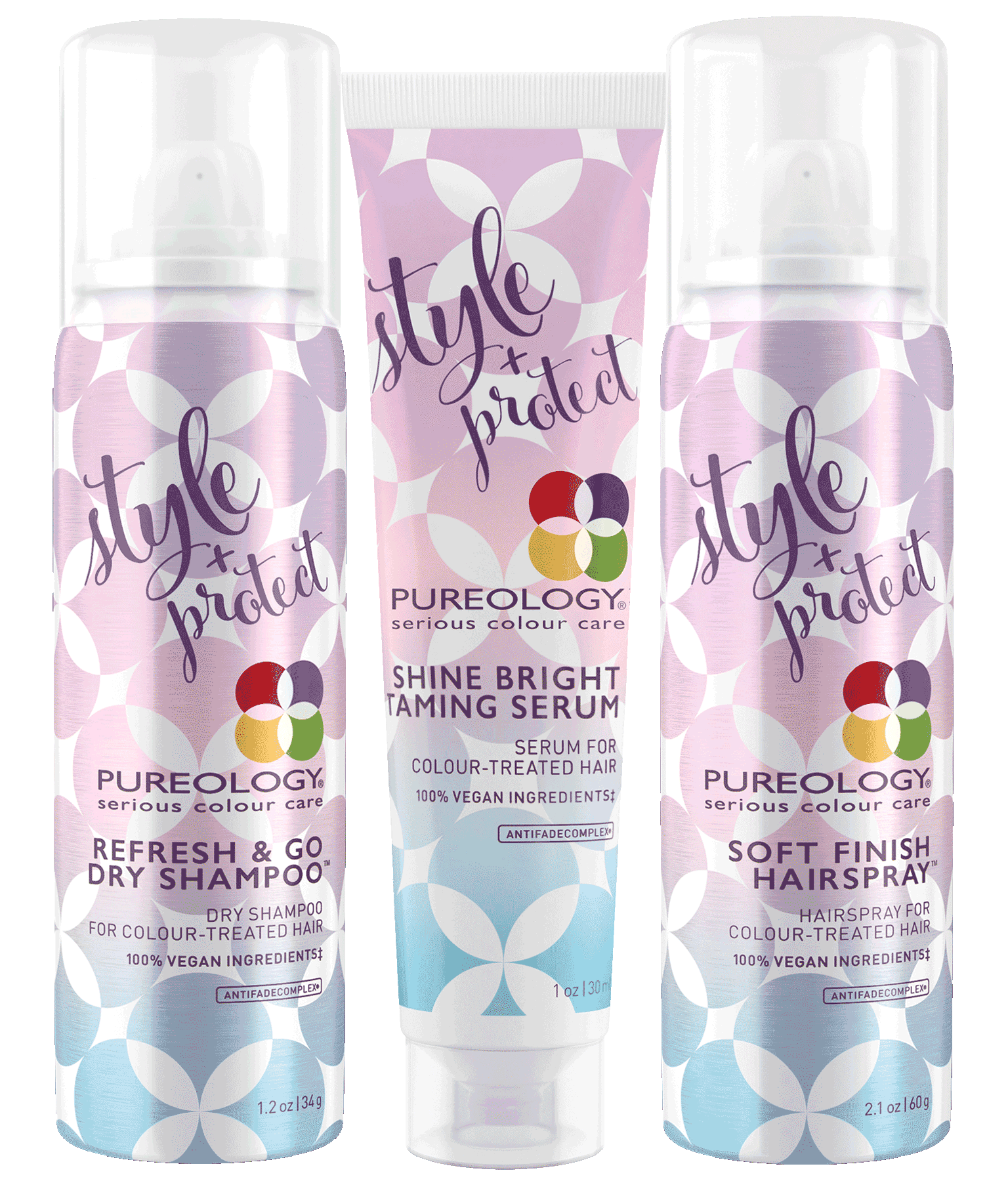 Style On The Go Product Set With Travel Size Hair Products Pureology