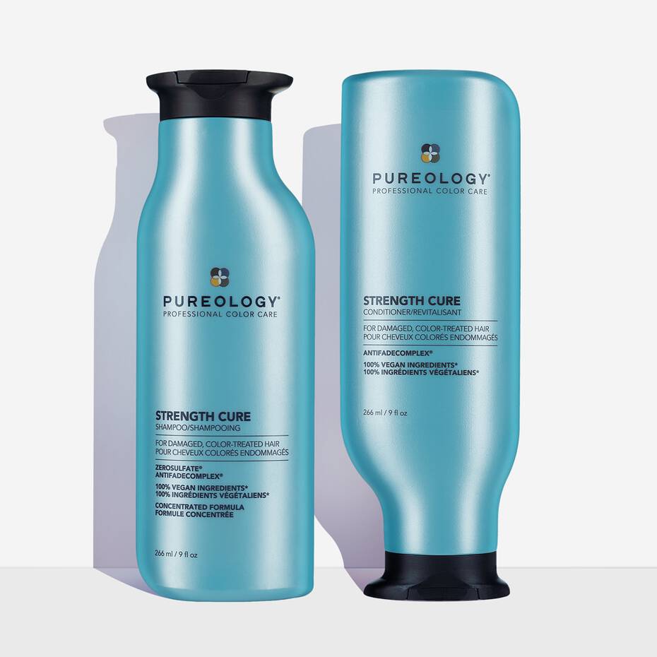 Strength Cure Shampoo & Conditioner Duo For Damaged Hair Pureology