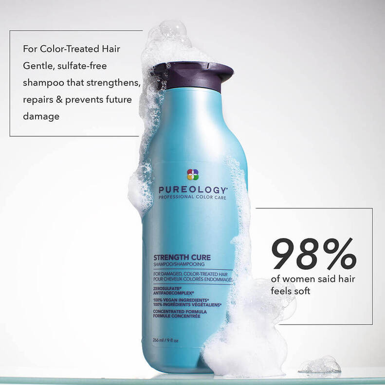 Strength Cure Sulfate Free Shampoo For Damaged Hair - Pureology
