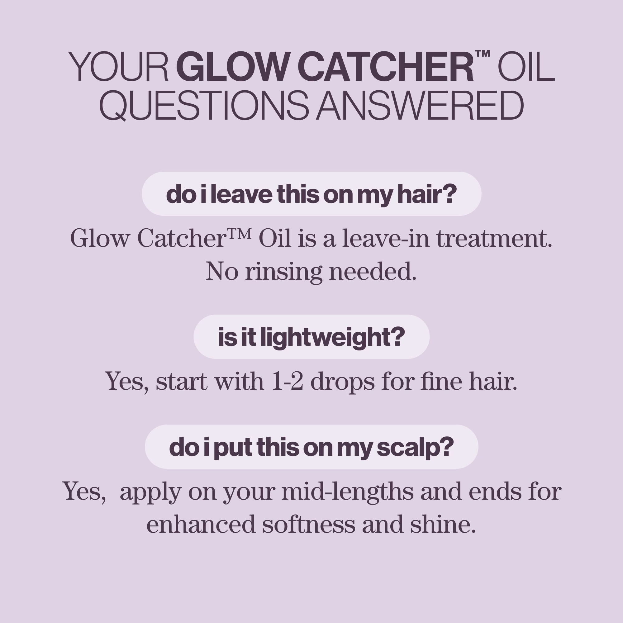 Hydrate Glow Catcher: Hydrating Hair Oil for Frizz Control & Shine