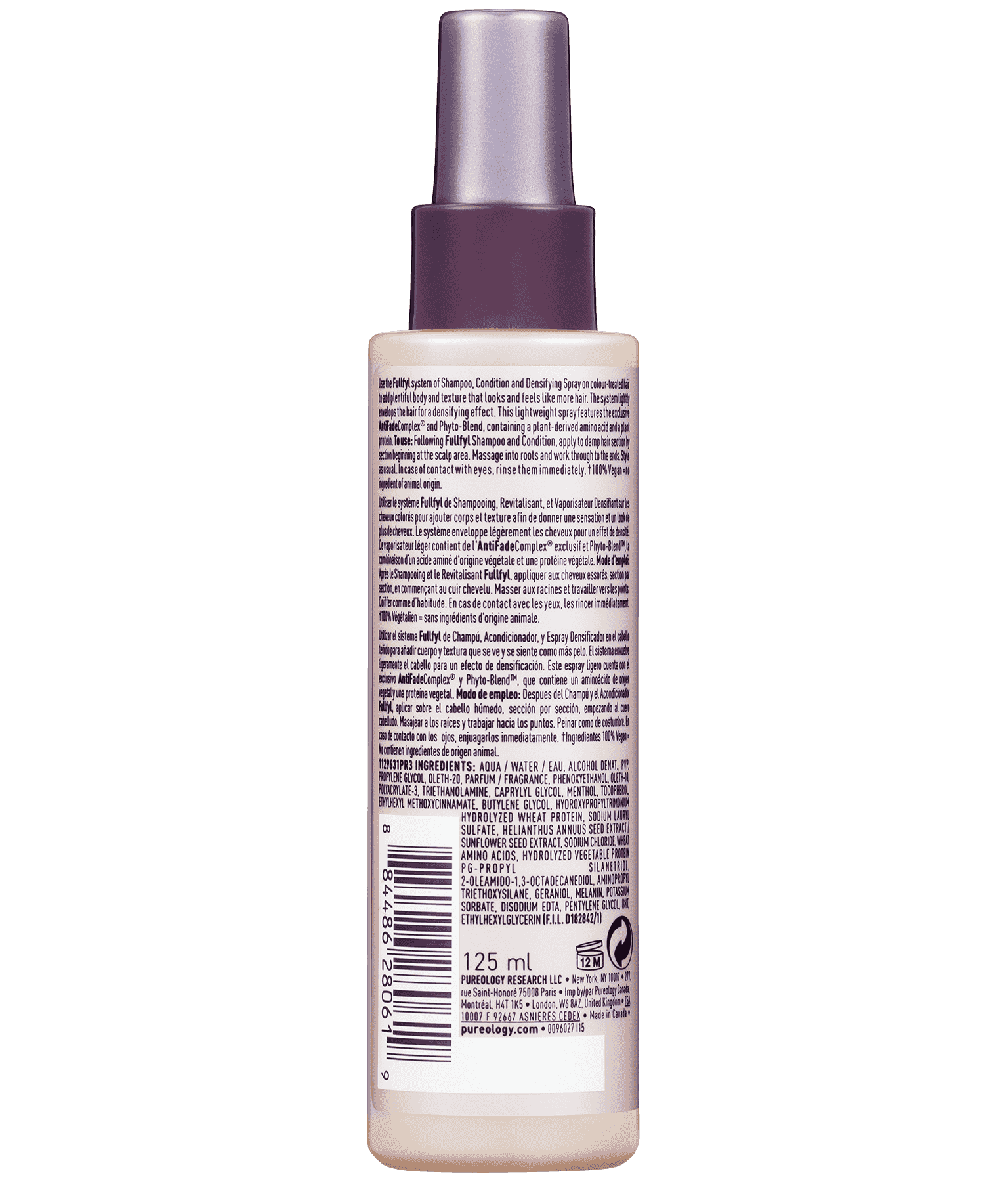Fullfyl Densifying Hair Thickening Spray Treatment Pureology
