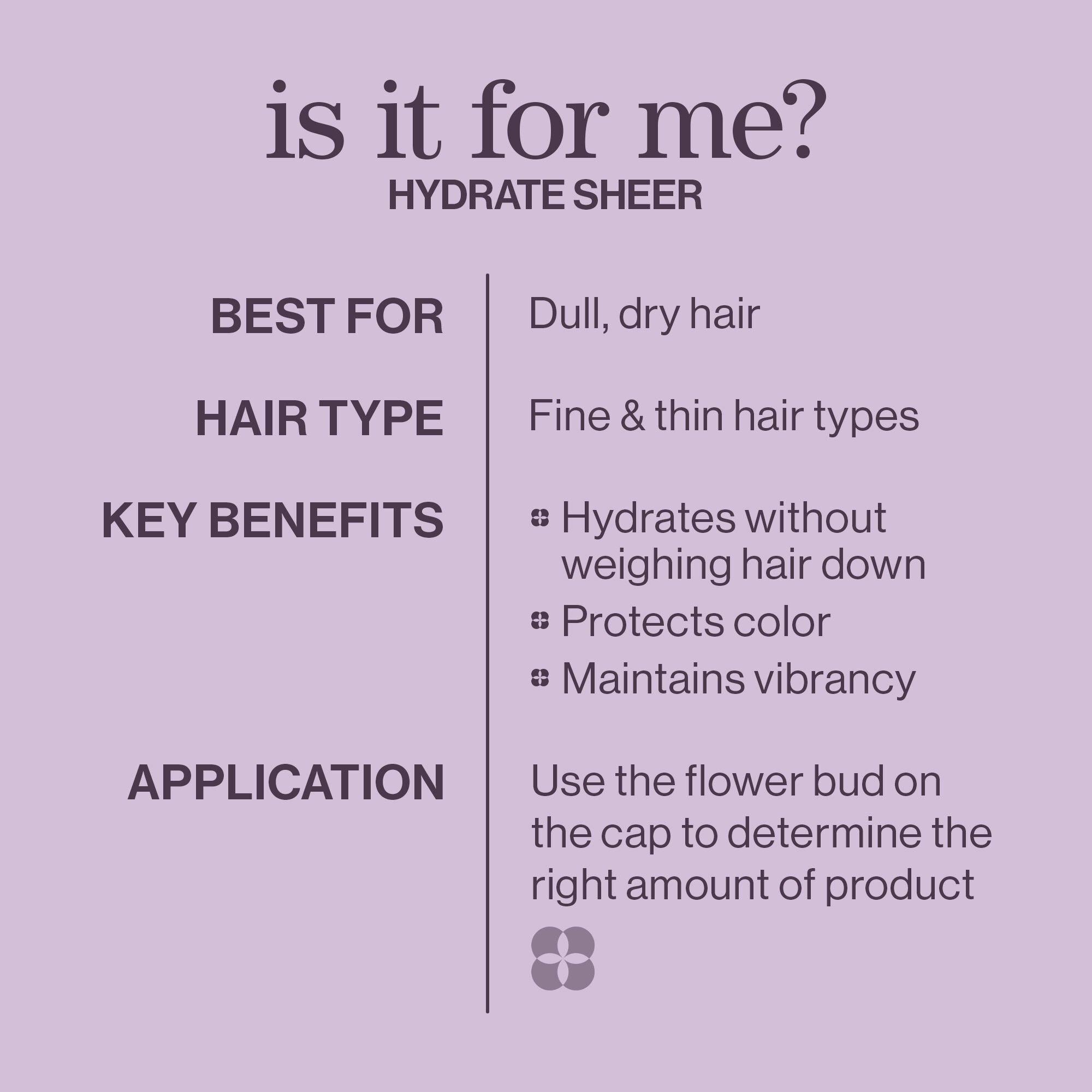 Hydrate Sheer Shampoo