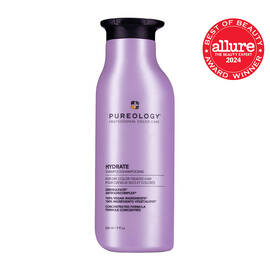 Pureology Hydrate Shampoo 266ml 9oz - vegan sulfate-free moisturizing shampoo for dry, damaged, color-treated hair