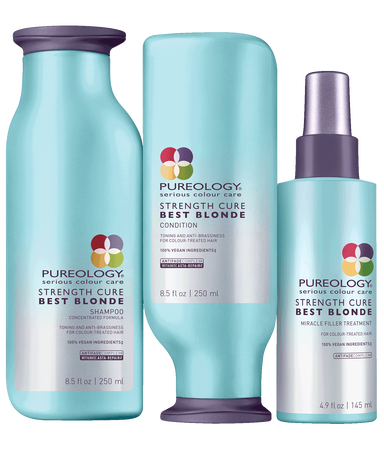 Strength Cure Best Blonde 3 Step System For Blonde Hair Pureology