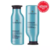 Pureology Strength Cure sulfate-free repairing shampoo and conditioner duo bottles for damaged hair, Allure Best of Beauty Award Winner