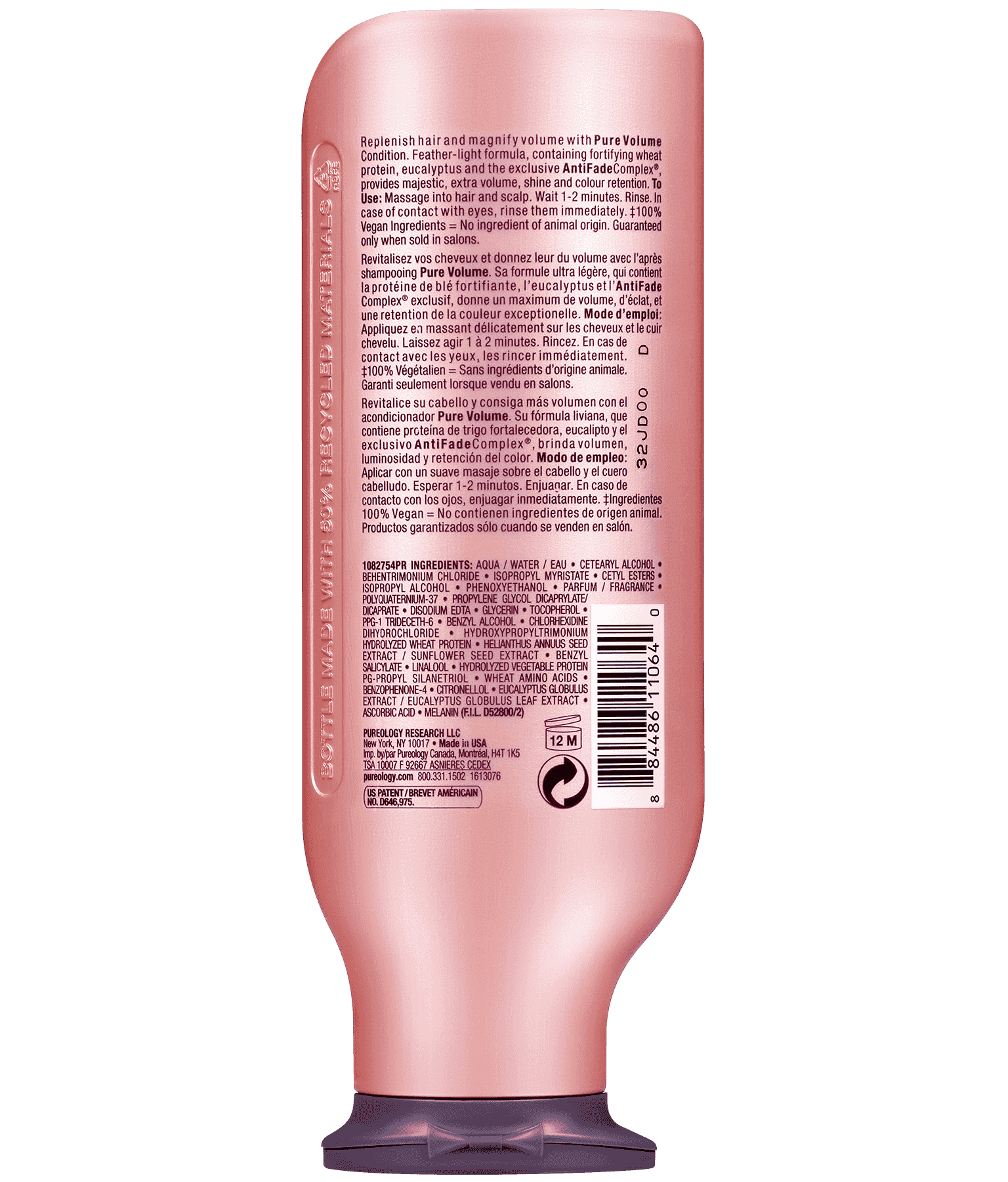 Pure Volume Volumizing Conditioner For Fine Hair - Pureology