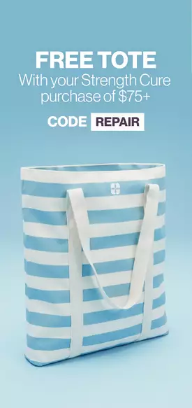 FREE tote with Strength Cure orders of $75+ code: REPAIR