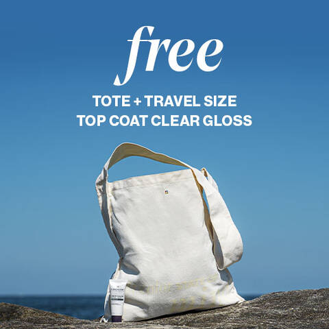 Beach Buddies: FREE Tote + Travel Size Top Coat Clear Gloss