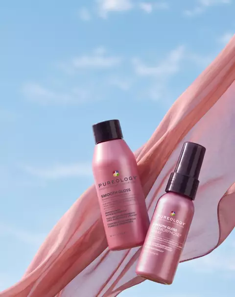 Free travel Smooth Gloss Shampoo + Silkmorphose Spray