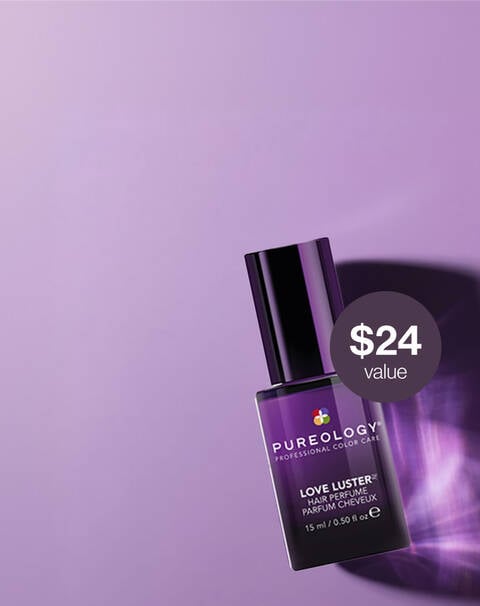 Free deluxe Love Luster Hair Perfume on orders of $90+
