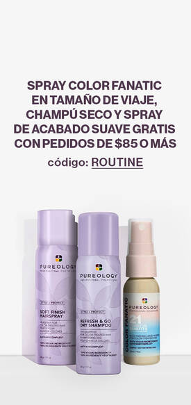 Champu seco de viaje, Color Fanatic y Soft Finish en formato viaje GRATIS en pedidos de $85 o mas. Codigo: ROUTINE