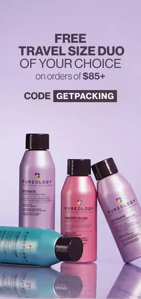 FREE Travel Duo of your choice on orders of $85+ code: GETPACKING