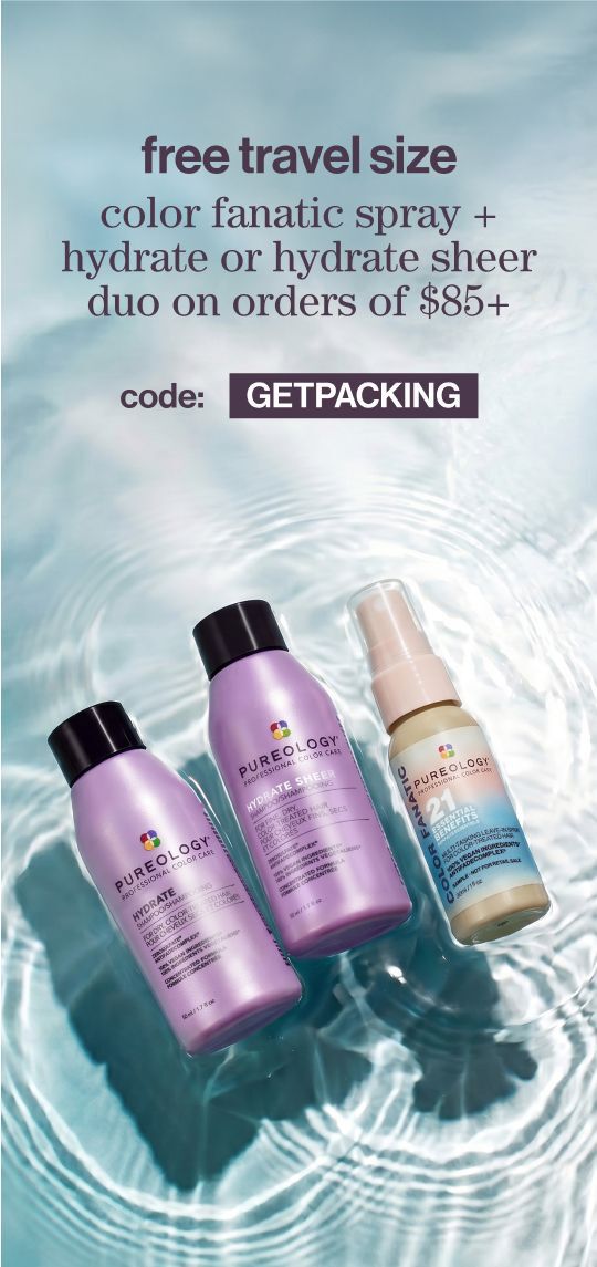 Free Hydrate or Hydrate Sheer Travel Duo + Color Fanatic Spray on Orders $85