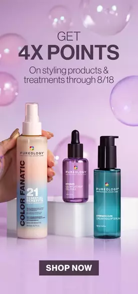 Get 4x points on styling products & treatments through 8/18