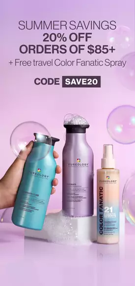20% off orders of $85, plus Free mini Color Fanatic