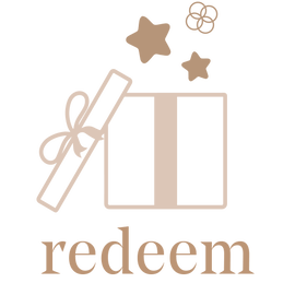 Icon of a gift box with stars and a ribbon, accompanied by the text 'redeem your earned rewards.'