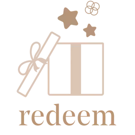 Icon of a gift box with stars and a ribbon, accompanied by the text 'redeem your earned rewards.'