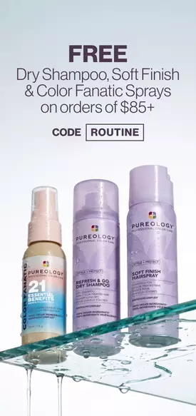 FREE travel Dry Shampoo, Color Fanatic, & Soft Finish Sprays with orders of $85+ code: ROUTINE