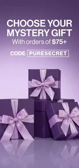 Choose your mystery gift with orders of $75+ code: PURESECRET