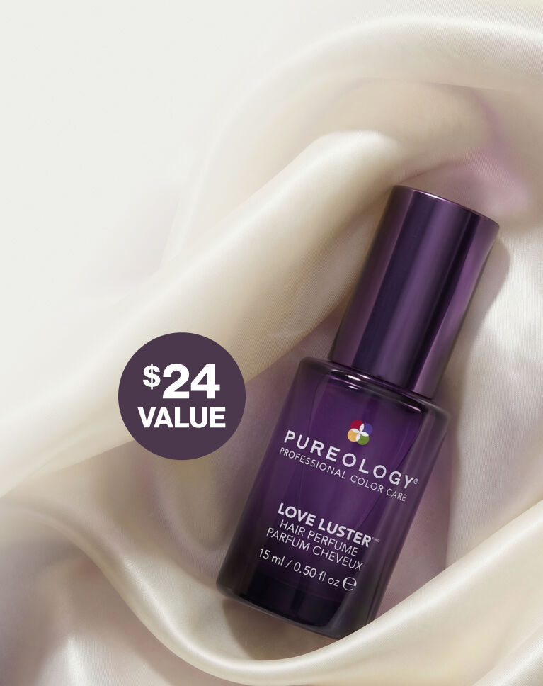 Free deluxe Love Luster Hair Perfume on orders of $90+