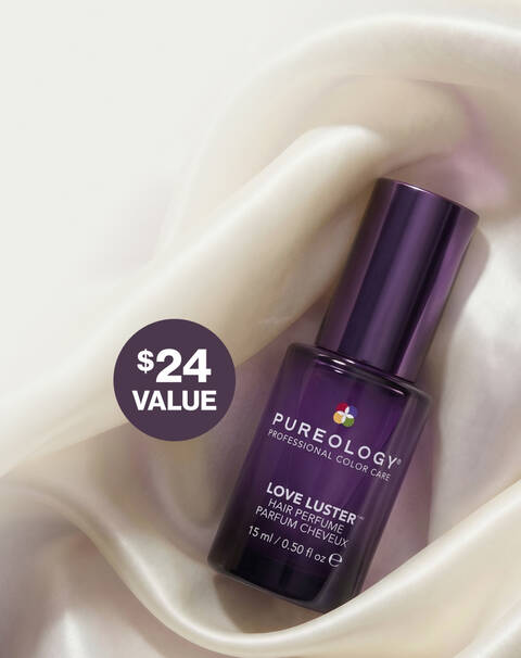 Free deluxe Love Luster Hair Perfume on orders of $90+