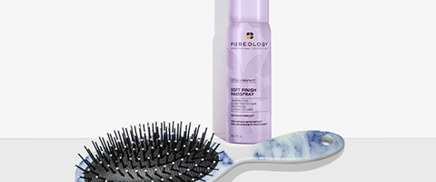 Free Hairbrush + Travel Size Soft Finish Hairspray