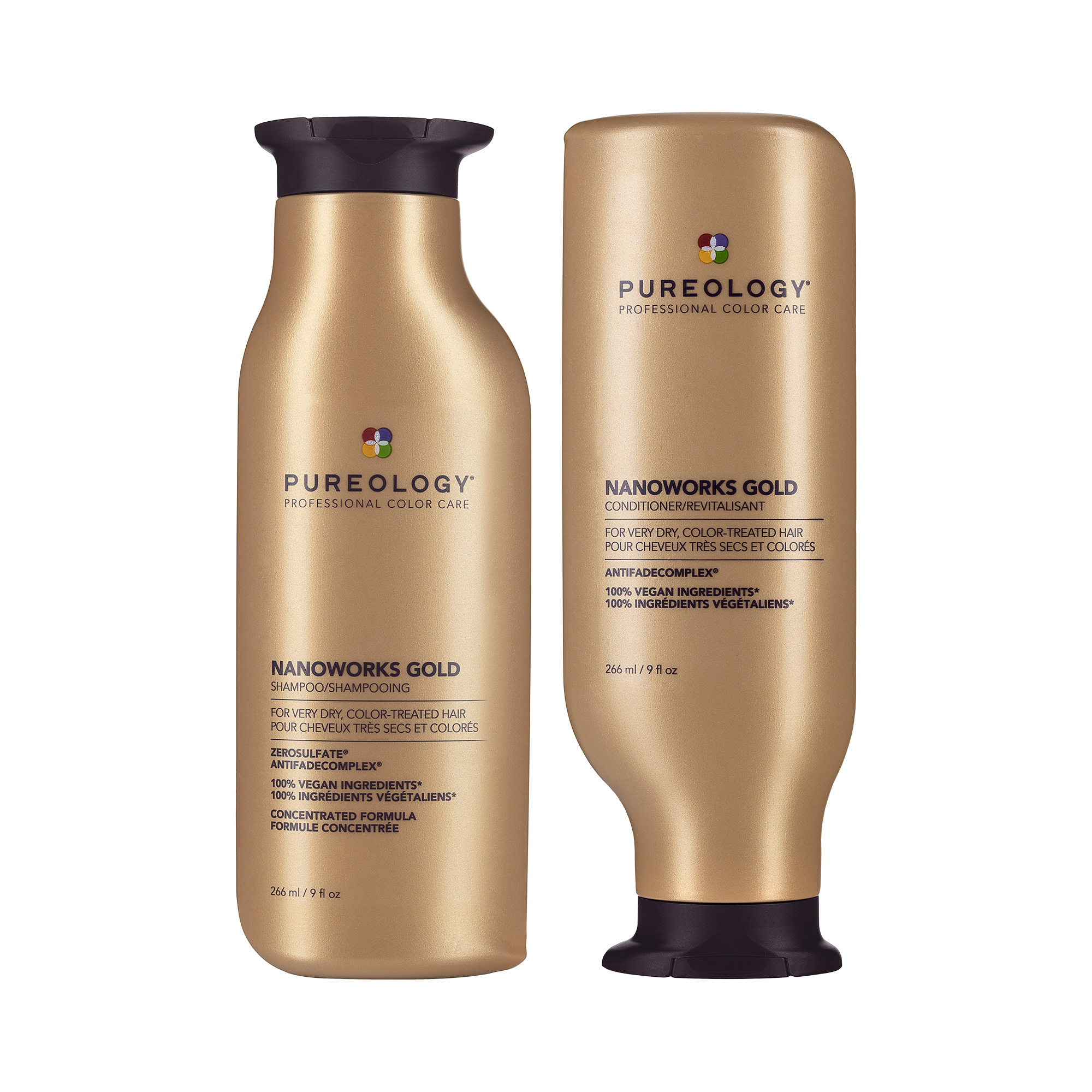 Pureology Nanoworks Gold Shampoo & Conditioner Duo with Marula Oil, Size 266ml/9 fl oz