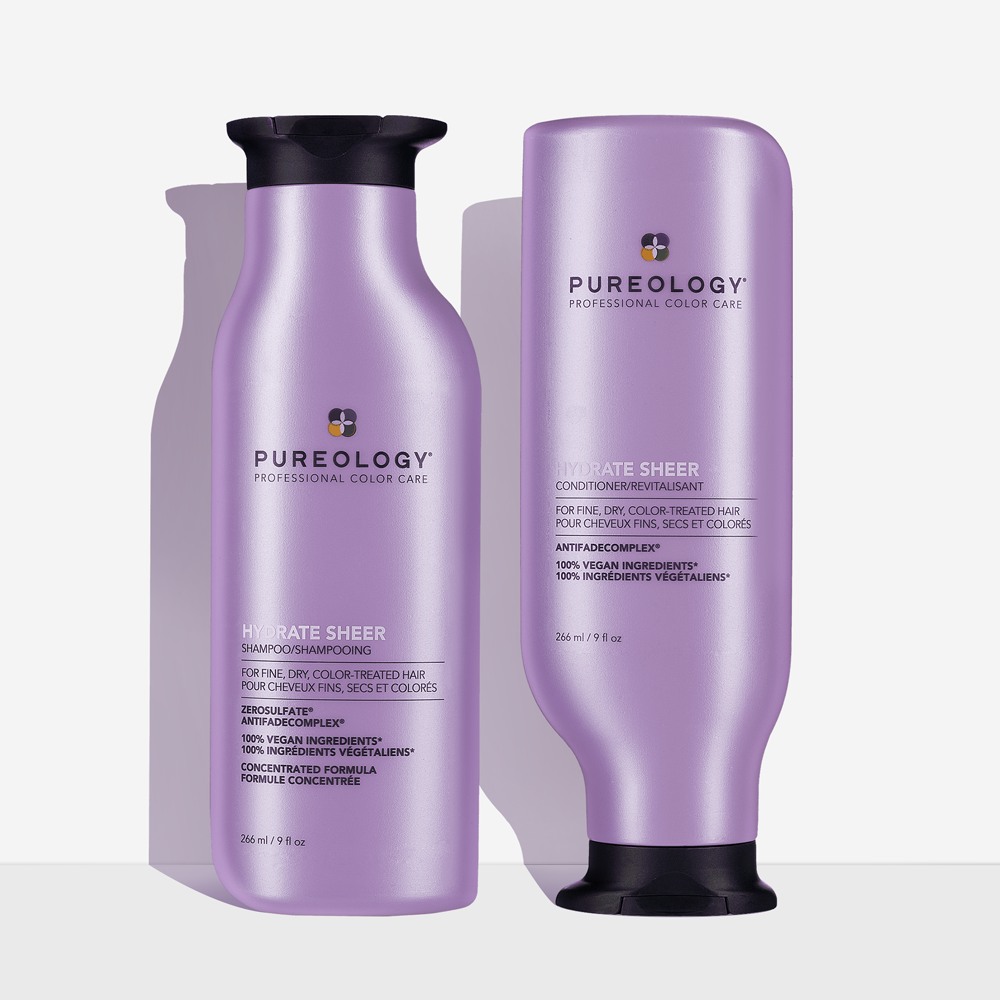 Hydrate Sheer Shampoo & Conditioner Duo For Fine Hair - Pureology Hydrate Sheer Shampoo & Conditioner Duo For Fine Hair - Pureology