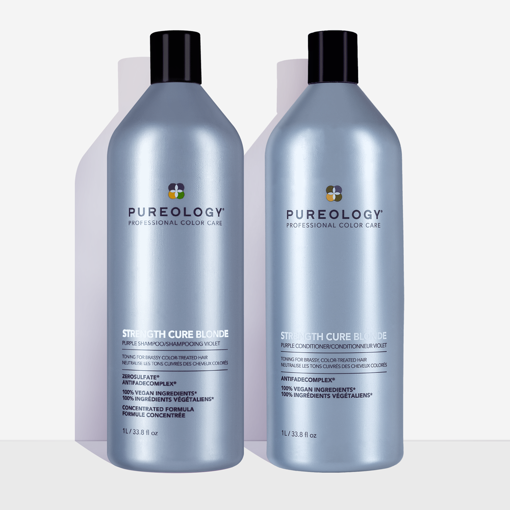 Pureology Strength Cure Blonde Shampoo And Conditioner Duo In White