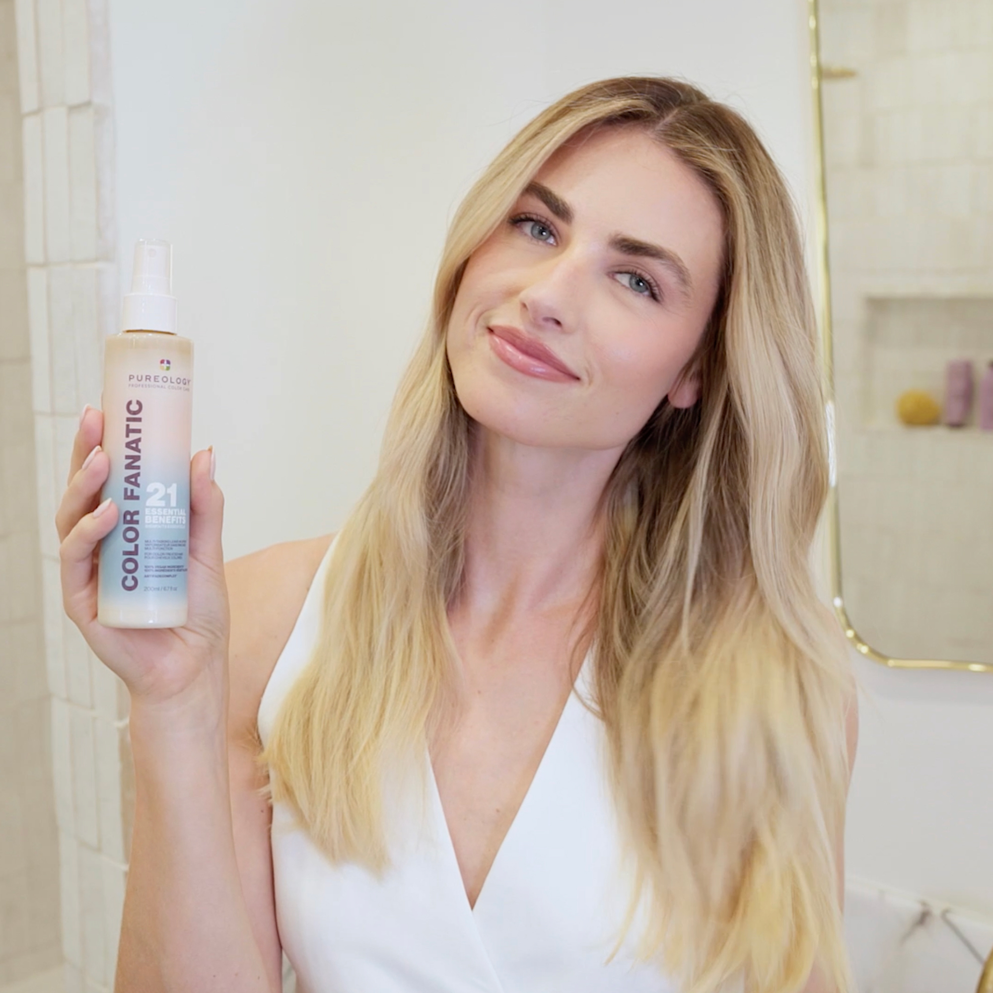 Pureology Color Fanatic Leave-In Conditioner Spray: Vegan Frizz