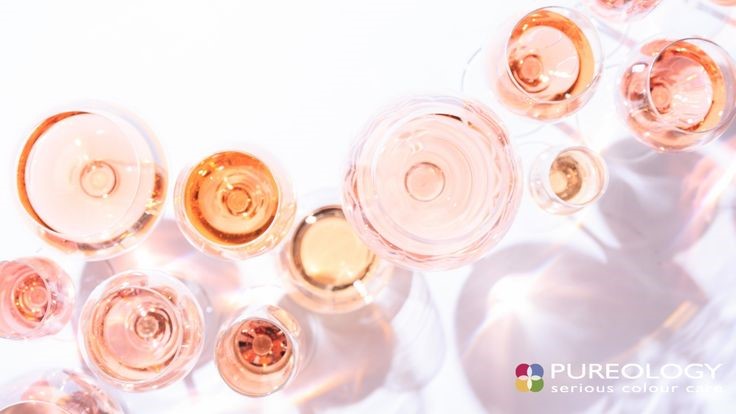 rose wine glasses